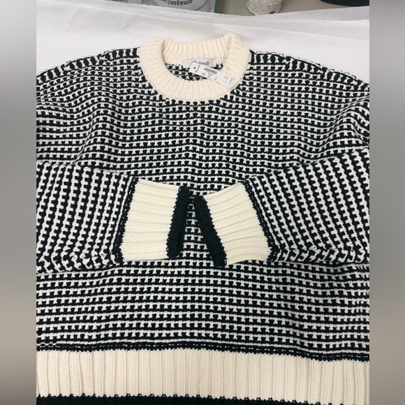 MADEWELL M Textured-Stitch Crewneck Sweater in 100% Cotton NY459 - Picture 3 of 5